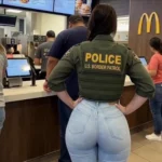 Border Patrol with a big butt